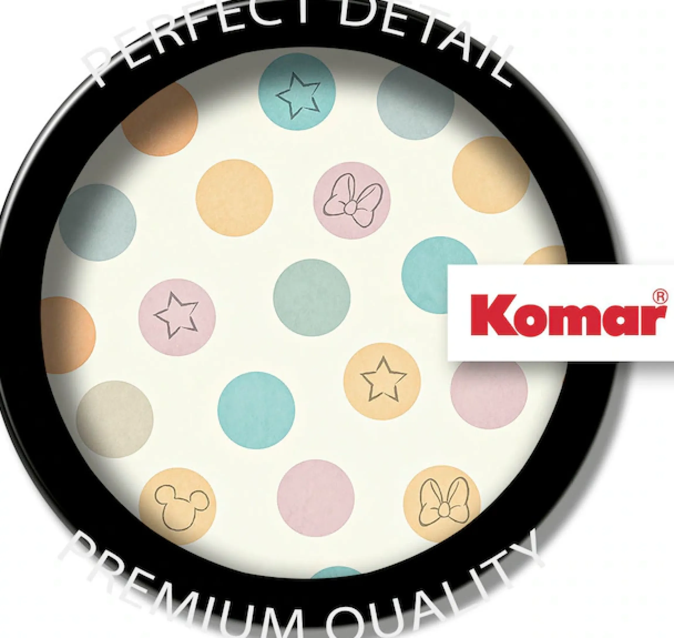 Komar Fototapete »Digitaldruck Vlies -Disney Pastel Confetti - Größe 400 x 250 cm« bedruckt glatt Kinderzimmer