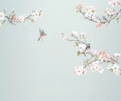 Komar Fototapete »Digitaldruck Vlies -Apple Blossom - Größe 300 x 250 cm« bedruckt glatt Wohnzimmer, Schlafzimmer