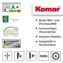 Komar Fototapete »Digitaldruck Vlies -Climber Canopy - Größe 300 x 250 cm« bedruckt | floral | geblümt | gemustert | tropisch glatt Wohnzimmer, Schlafzimmer