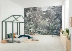 Komar Fototapete »Digitaldruck Vlies -Wood Wide Web - Größe 400 x 280 cm« bedruckt glatt Wohnzimmer, Schlafzimmer