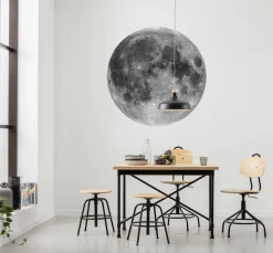 Komar Fototapete »Dot - selbstklebende Vlies Fototapete - Moon - Größe 125 x 125 cm« Motiv | bedruckt glatt