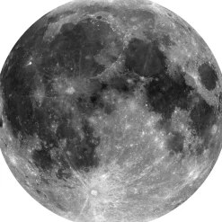 Komar Fototapete »Dot - selbstklebende Vlies Fototapete - Moon - Größe 125 x 125 cm« Motiv | bedruckt glatt