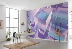 Komar Fototapete »Komar Vlies Fototapete - Holographicubical - Größe 350 x 250 cm« bedruckt glatt