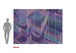 Komar Fototapete »Komar Vlies Fototapete - Holographicubical - Größe 350 x 250 cm« bedruckt glatt