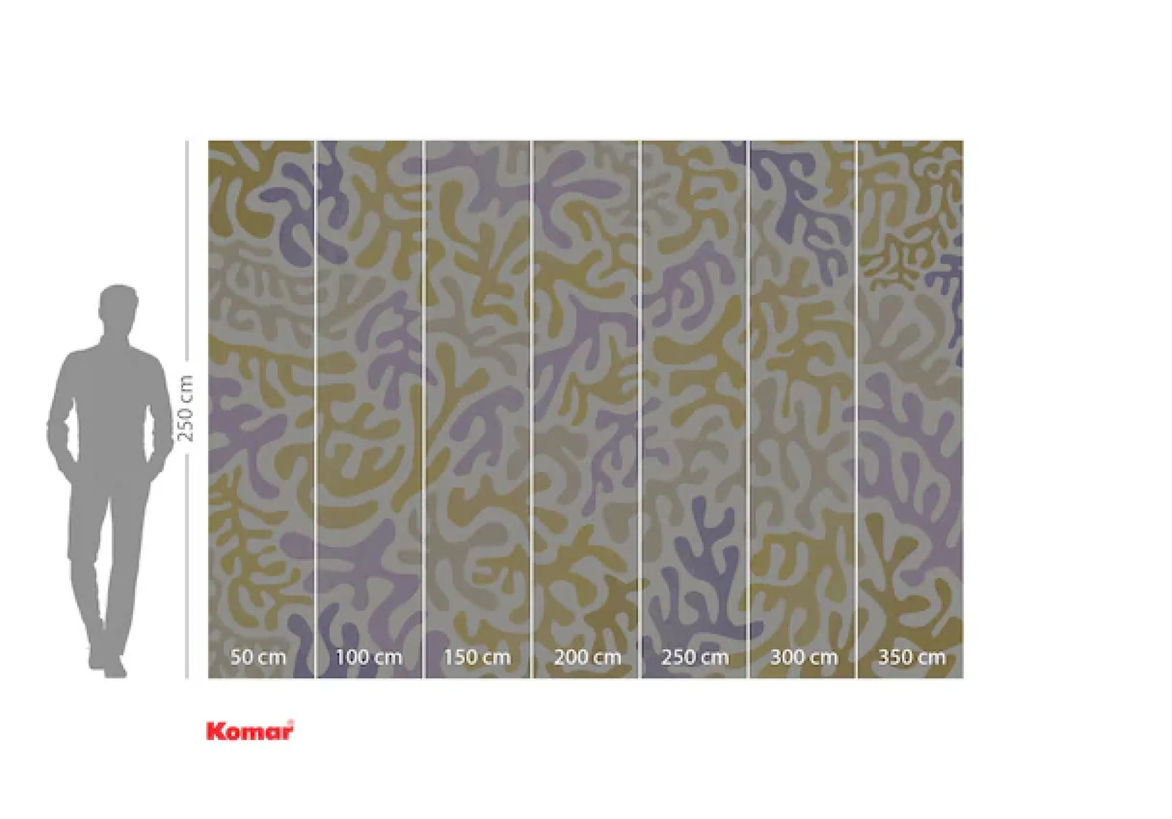 Komar Fototapete »Komar Vlies Fototapete - Sage Flip - Größe 350 x 250 cm« bedruckt glatt