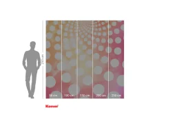 Komar Fototapete »Komar Vlies Fototapete - Fibonacci Sunset - Größe 250 x 250 cm« bedruckt glatt