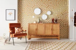 Komar Fototapete »Meander - Größe 368 x 254 cm« bedruckt glatt Wohnzimmer, Schlafzimmer