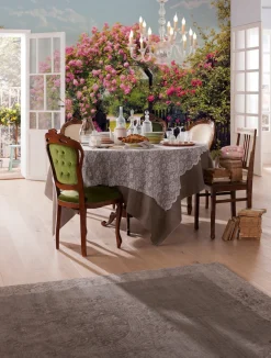 Komar Fototapete »Rose Garden - Größe 368 x 254 cm« bedruckt glatt Wohnzimmer, Schlafzimmer