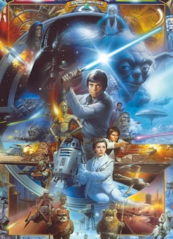 Komar Fototapete »STAR WARS Luke Skywalker Collage - Größe 184 x 254 cm« bedruckt glatt Kinderzimmer