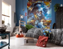 Komar Fototapete »STAR WARS Luke Skywalker Collage - Größe 184 x 254 cm« bedruckt glatt Kinderzimmer