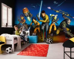 Komar Fototapete »STAR WARS Rebels Run - Größe 368 x 254 cm« bedruckt glatt Kinderzimmer