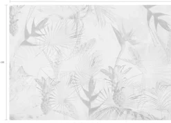 Komar Fototapete »Tropical Concrete - Größe 368 x 254 cm« bedruckt glatt Wohnzimmer, Schlafzimmer