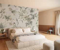 Komar Fototapete »Vlies Fototapete - Peachy Flora - Größe 300 x 250 cm« Motiv | bedruckt glatt