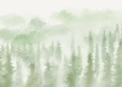 Komar Fototapete »Vlies Fototapete - Blurry Woods - Größe 350 x 250 cm« Motiv | bedruckt glatt