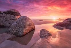Komar Fototapete »Vlies Fototapete - Sunset Bay - Größe 368 x 248 cm« Motiv | bedruckt glatt