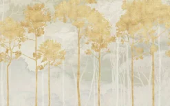 Komar Fototapete »Vlies Fototapete - Golden Pines - Größe 400 x 250 cm« Motiv | bedruckt glatt