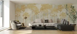 Komar Fototapete »Vlies Fototapete - Golden Pines - Größe 400 x 250 cm« Motiv | bedruckt glatt