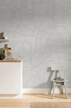 Komar Fototapete »Vlies Fototapete - Doodle Factory - Größe 200 x 250 cm« Motiv | bedruckt glatt