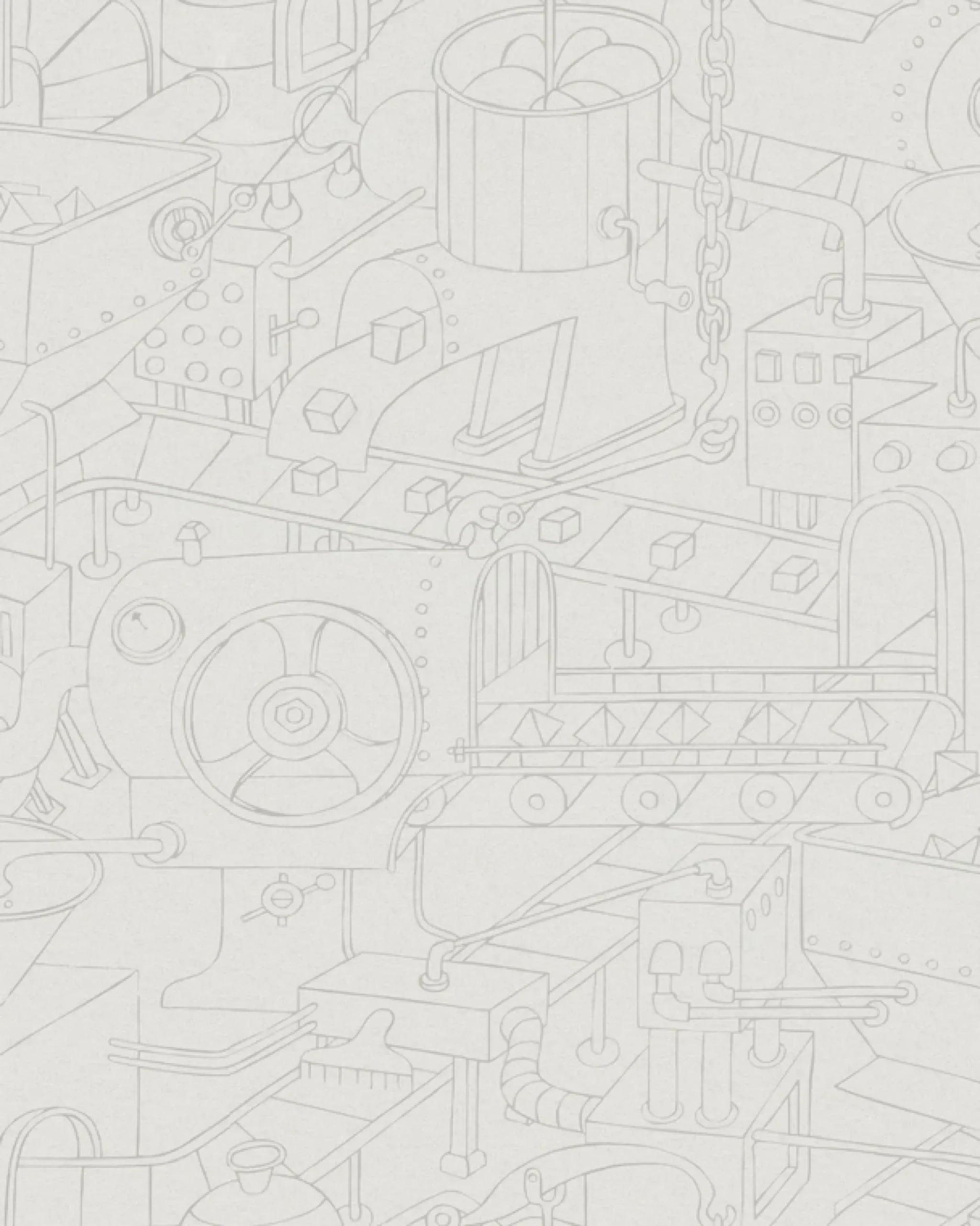 Komar Fototapete »Vlies Fototapete - Doodle Factory - Größe 200 x 250 cm« Motiv | bedruckt glatt