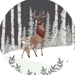 Komar Fototapete »Vlies selbstklebend - Bambi Great Prince - Größe 125 x 125 cm« bedruckt glatt Kinderzimmer