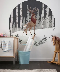 Komar Fototapete »Vlies selbstklebend - Bambi Great Prince - Größe 125 x 125 cm« bedruckt glatt Kinderzimmer