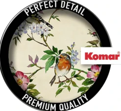 Komar Fototapete »Vlies selbstklebend - Bird Party - Größe 125 x 125 cm« bedruckt glatt Wohnzimmer, Schlafzimmer