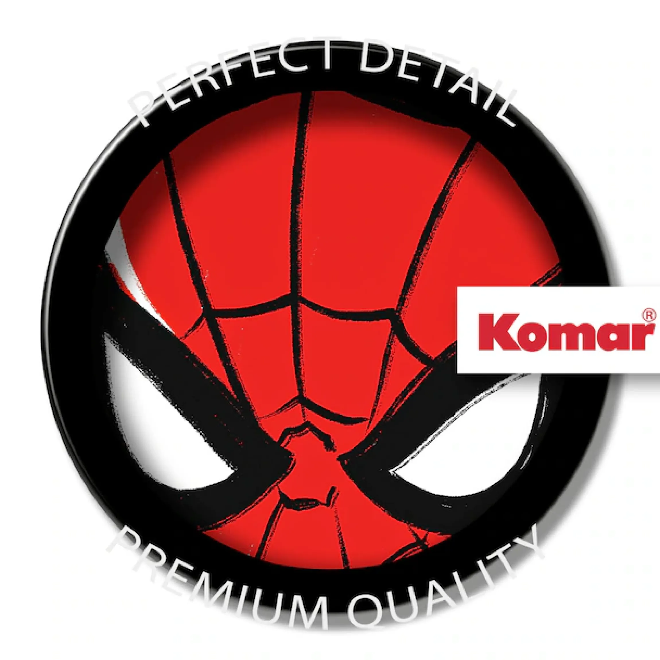 Komar Fototapete »Wandtattoo - Spider-Man Headshot - Größe 125 x 125 cm« Comic | bedruckt glatt