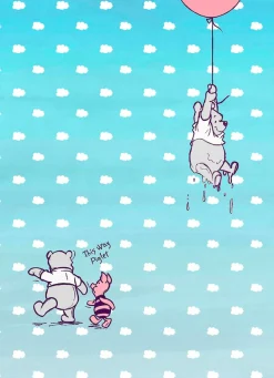 Komar Fototapete »Winnie the Pooh Piglet - Größe 184 x 254 cm« bedruckt glatt Kinderzimmer