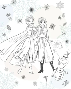 Komar Kindertapete »Disney Frozen Sketch Sisters« bedruckt glatt