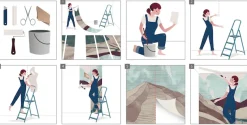 Komar Kindertapete »Disney Frozen Sketch Sisters« bedruckt glatt