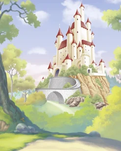 Komar Kindertapete »Disney Princess Snow White Castle« bedruckt glatt