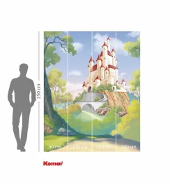 Komar Kindertapete »Disney Princess Snow White Castle« bedruckt glatt