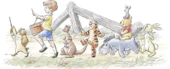 Komar Kindertapete »Disney Winnie the Pooh Walk Along Another Path« bedruckt glatt