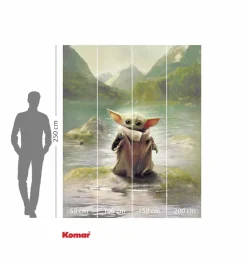 Komar Kindertapete »Star Wars The Mandalorian Grogu Landscape« bedruckt glatt