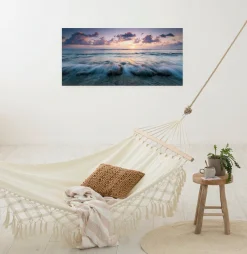 Komar Leinwandbild »Broken Waves - Größe 90 x 40 cm« Baum | Berge | Blumen | Blätter | Foto | Jahreszeiten | Landschaft | Meer
