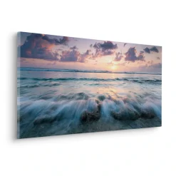 Komar Leinwandbild »Broken Waves - Größe 90 x 40 cm« Baum | Berge | Blumen | Blätter | Foto | Jahreszeiten | Landschaft | Meer