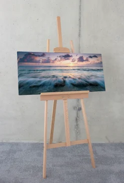 Komar Leinwandbild »Broken Waves - Größe 90 x 40 cm« Baum | Berge | Blumen | Blätter | Foto | Jahreszeiten | Landschaft | Meer