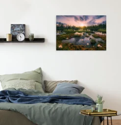 Komar Leinwandbild »Gloomy Swamps - Größe 60 x 40 cm« Baum | Berge | Blumen | Blätter | Foto | Jahreszeiten | Landschaft | Meer