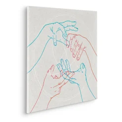 Komar Leinwandbild »Glory Hands - Größe 60 x 60 cm« Natur 1 Stk. tlg. Keilrahmenbild mi Echtholzrahmen
