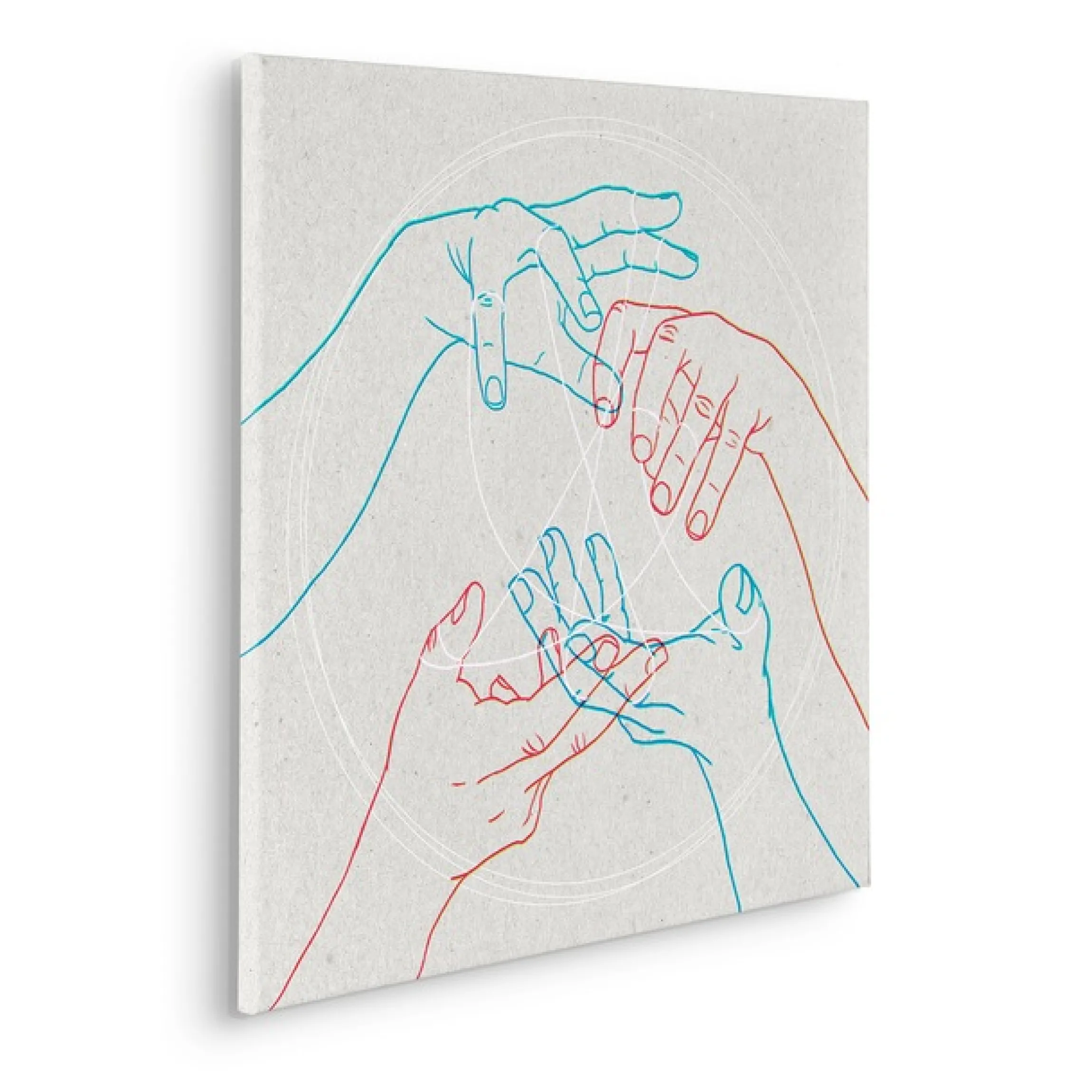 Komar Leinwandbild »Glory Hands - Größe 60 x 60 cm« Natur 1 Stk. tlg. Keilrahmenbild mi Echtholzrahmen