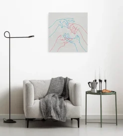 Komar Leinwandbild »Glory Hands - Größe 60 x 60 cm« Natur 1 Stk. tlg. Keilrahmenbild mi Echtholzrahmen