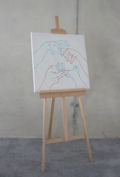Komar Leinwandbild »Glory Hands - Größe 60 x 60 cm« Natur 1 Stk. tlg. Keilrahmenbild mi Echtholzrahmen