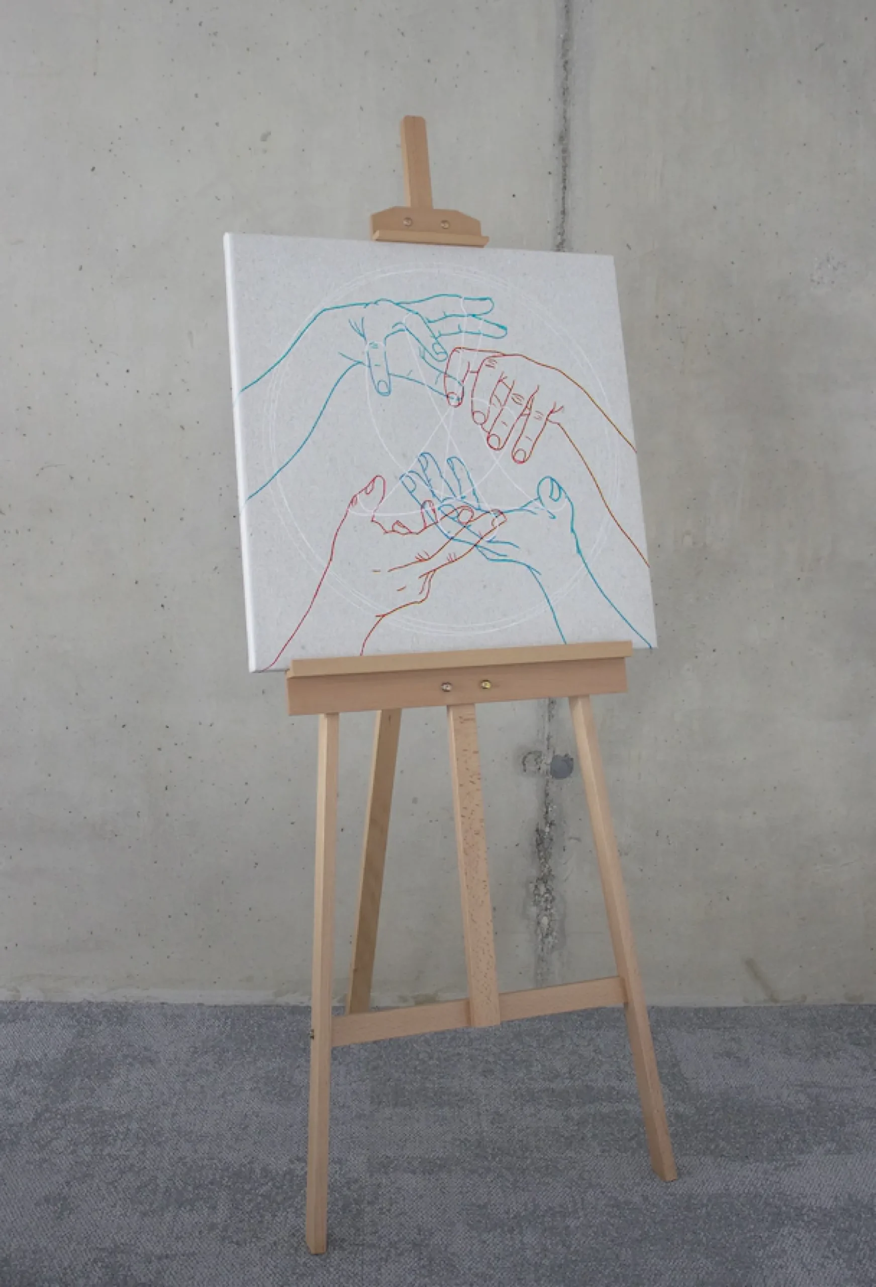 Komar Leinwandbild »Glory Hands - Größe 60 x 60 cm« Natur 1 Stk. tlg. Keilrahmenbild mi Echtholzrahmen