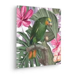 Komar Leinwandbild »Hibiscus Flirt - Größe 40 x 40 cm« Natur 1 Stk. tlg. Keilrahmenbild mi Echtholzrahmen