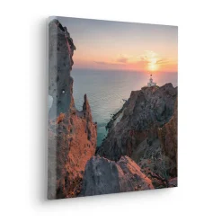 Komar Leinwandbild »Lighthouse - Größe 40 x 40 cm« Baum | Berge | Blumen | Blätter | Foto | Jahreszeiten | Landschaft | Meer