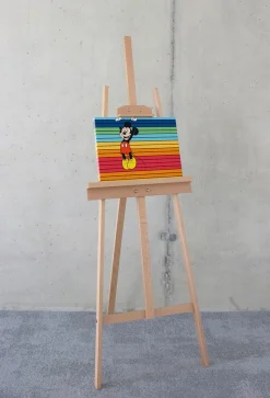 Komar Leinwandbild »Mickey Band of Color - Größe 30 x 40 cm« Natur 1 Stk. tlg. Keilrahmenbild mi Echtholzrahmen