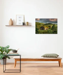 Komar Leinwandbild »Rustic Charme - Größe 60 x 40 cm« Baum | Berge | Blumen | Blätter | Foto | Jahreszeiten | Landschaft | Meer