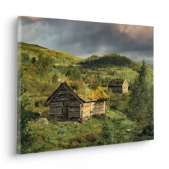 Komar Leinwandbild »Rustic Charme - Größe 60 x 40 cm« Baum | Berge | Blumen | Blätter | Foto | Jahreszeiten | Landschaft | Meer