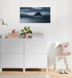 Komar Leinwandbild »Silver Sea - Größe 60 x 30 cm« Baum | Berge | Blumen | Blätter | Foto | Jahreszeiten | Landschaft | Meer