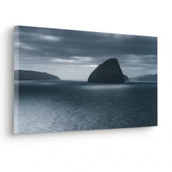 Komar Leinwandbild »Silver Sea - Größe 60 x 30 cm« Baum | Berge | Blumen | Blätter | Foto | Jahreszeiten | Landschaft | Meer
